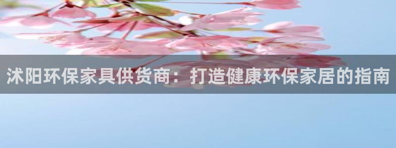 杏耀代理注册：沭阳环保家具供货商：打造健康环保家居的指南